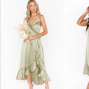 MUMU Samantha Ruffle Wrap Dress